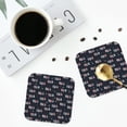 thumbnail image 4 of Yiaed USA Print Leather Coasters for Drinks - Cup Coasters Coffee Table Kitchen Table Bar, Home & Office Gifts Handmade Drink Coasters-Square, 4 of 6
