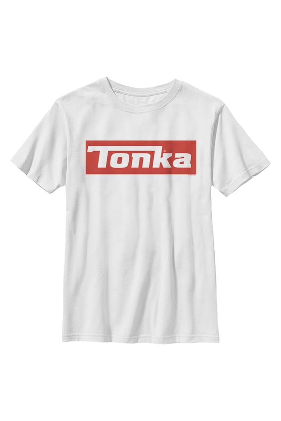 Boy's Tonka Classic Logo Graphic Tee White Medium