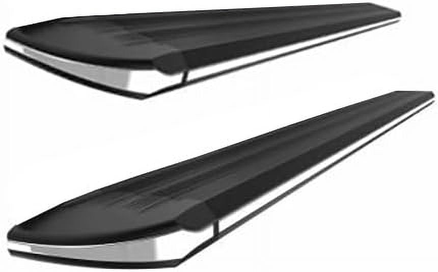 Black Horse Exceed Running Boards Black Compatible with 2022-2024 Toyota Tundra Crew Max-EX-T784