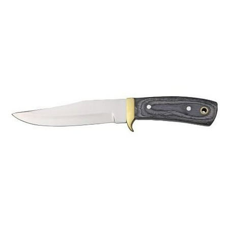 Pakistan Cutlery 3316 Ozark Hunter Fixed Blade Knife with Gray Pakkawood Handles Multi-Colored