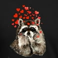thumbnail image 3 of CafePress - Raccoon Blowing Kisses Cute Animal Love T Shirt - Mens Tri-blend T-Shirt, 3 of 4