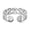 Colorname Misc: White Gold, variant on Solid 10k Yellow or White Gold 4mm Polished Woven Irish Claddagh Celtic Trinity Knot Adjustable toe ring toe ring for Wo