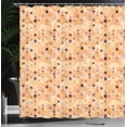 thumbnail image 3 of Ambesonne Abstract Shower Curtain, Polka Dots Hipster Fun Art, 69"Wx75"L, Peach Blush, 3 of 4