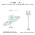 thumbnail image 5 of Rosec Jewels Real Ethiopian Opal Solitaire Promise Ring, Bypass Ring (AAA Quality), 18K White Gold, US 5.00, 5 of 10