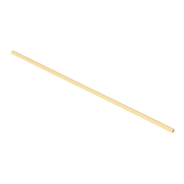 1/4x1/4x16" H59 Brass Square Bar, Solid Square Mill Stock, Brass
