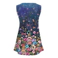 thumbnail image 6 of Aloohaidyvio T-Shirts Clearance,Fashion Womens Summer V-Neck Sleeveless Print Casual Tank Top Blouse, 6 of 6