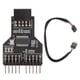 thumbnail image 2 of Divisor USB de 9 pines, divisor USB de 9 pines, cabezal USB de doble pin, divisor de cabezal PCIe de 9 pines de alta capacidad, 2 of 9