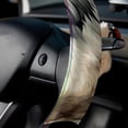 thumbnail image 5 of Wolf 14.5 Inch Printing PVC Leather Car Wheel Cover Steering Wheel Cover Auto Accessories, 5 of 6