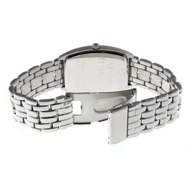 gino franco Men's 920BK Stainless Steel Multi-Function Bracelet Watch