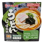 Myojo Bowl Udon Variety Flavor (Original, Beef, Chicken, Hot&Spicy), 5.64oz, Pack of 6