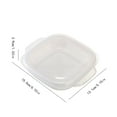 thumbnail image 3 of YIKA Tupperware Container Microwave Oven Heating Bento Box Reduction Quantitative Refrigerator Food Storage Box Rice Packaging Box Kitchen Storage white, 3 of 9