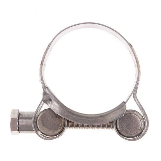 5 Abrazaderas de Silenciador de Acero Inoxidable con Clip de para cicleta de 32-35mm 6 piezas
