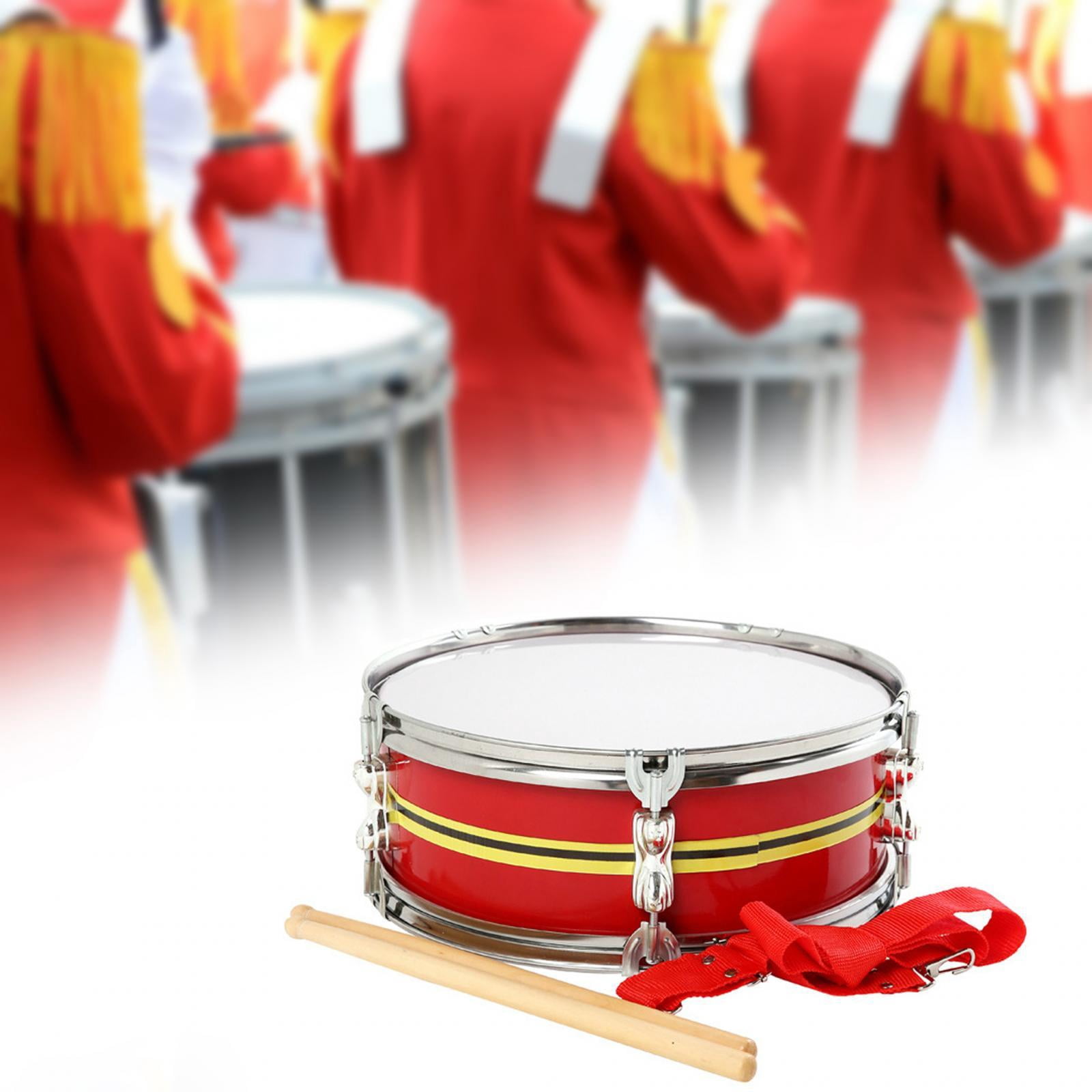 STARTIST 13" Snare Drum Music Drums Lightweight Educational Toy Musical Instruments Percussion Instrument for Boys Girls Kids Children Red