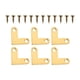 thumbnail image 4 of Soportes de esquina de ángulo recto 6pcs Soportes de esquina robustos Brass Blass Soporte, 4 of 5