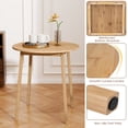 thumbnail image 4 of Gymax 27.5'' Round Bamboo Dining Table for 2-4 Person for Small Space Dining Room, 4 of 10