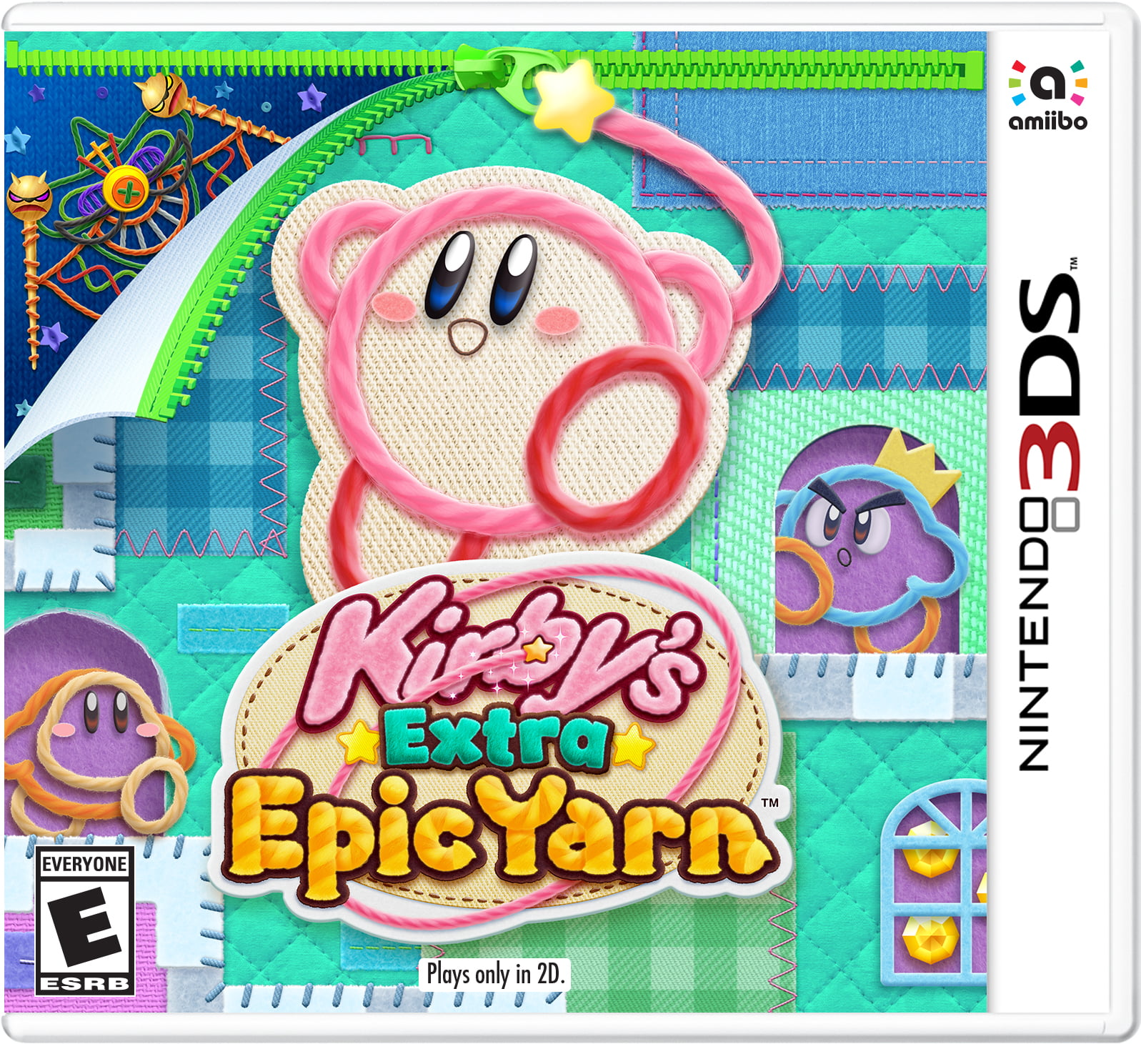 Kirby's Extra Epic Yarn, Nintendo, Nintendo 3DS, 045496745028 