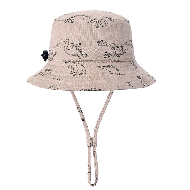 Sombrero para el sol para bebé de playa, protector solar, lindo ala ancha, sombrero de pescador para niño de verano, sombrero para el sol para niña