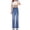 Blue, variant on SRZYMJ Stretch Denim Jeans Women High Waist Women's Denim Trousers with Adjustable Tie Comfortable Straight Wide Leg Design for