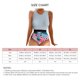 thumbnail image 5 of Traje de baño de una pieza sin espalda a rayas con cuello redondo para mujer - Talla L, 5 of 5