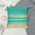 thumbnail image 2 of Creowell Ocean Throw Pillow Cover - Beach in Tropical Sea,Pillow Case Soft Pillows Covers Decorative Cushion Cover for Home Couch Bed Sofa Double Side Printed,Navy，Multi-Size, 2 of 5