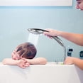 thumbnail image 4 of Cabezal de ducha + manguera de ducha flexible de 1,5 m, ducha de mano para baño con 5 modos de ahorro de agua a alta presión - Con soporte, 4 of 5