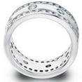 thumbnail image 2 of Pompeii 3 1/3ct Diamond Eternity 10mm Comfort Fit Wedding Mens Ring 14K White Gold, 2 of 4
