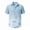 Light Blue, variant on Shirts for Men Slim Fit Stretchy Short Sleeve Button Down Tops Beach Vacation Hawaiian Relaxed Fit Summer Casual Men Shirts Army Green L