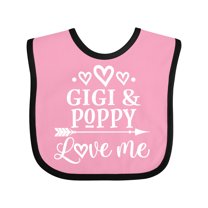 Inktastic Gigi and Poppy Love Me Boys or Girls Baby Bib