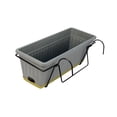 thumbnail image 3 of Ximing Hanging Basket Flower Box Hanging Flower Pot for Windowsill Courtyard Office Gray, 3 of 8