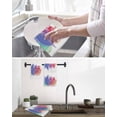 thumbnail image 5 of Purple Leaves Kitchen Dish Towels for Drying Dishes Set of 4, Spring Summer Botanical Farmhouse Modern Waffle Weave Microfiber Hand Tea Bathroom Towels Quick Dry & Absorbent Towel 15.7x23.6, 5 of 7
