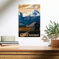 thumbnail image 2 of I drove the Alaska Highway Birch Wood Wall Sign (10x15 Rustic Home Decor, Ready to Hang Art), 2 of 5