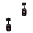 thumbnail image 2 of Cateissary Dual USB Car Charger LED Light Charging Rustproof Charger Mobile Indicator Phone Fast Smart Adapter with Chip Outlet Tipo 2 2Conjunto, 2 of 6