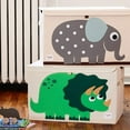 thumbnail image 4 of 3 Sprouts Bac de Rangement et Panier de Bac de Rangement, Imprimé de Dinosaure Vert, 4 of 8