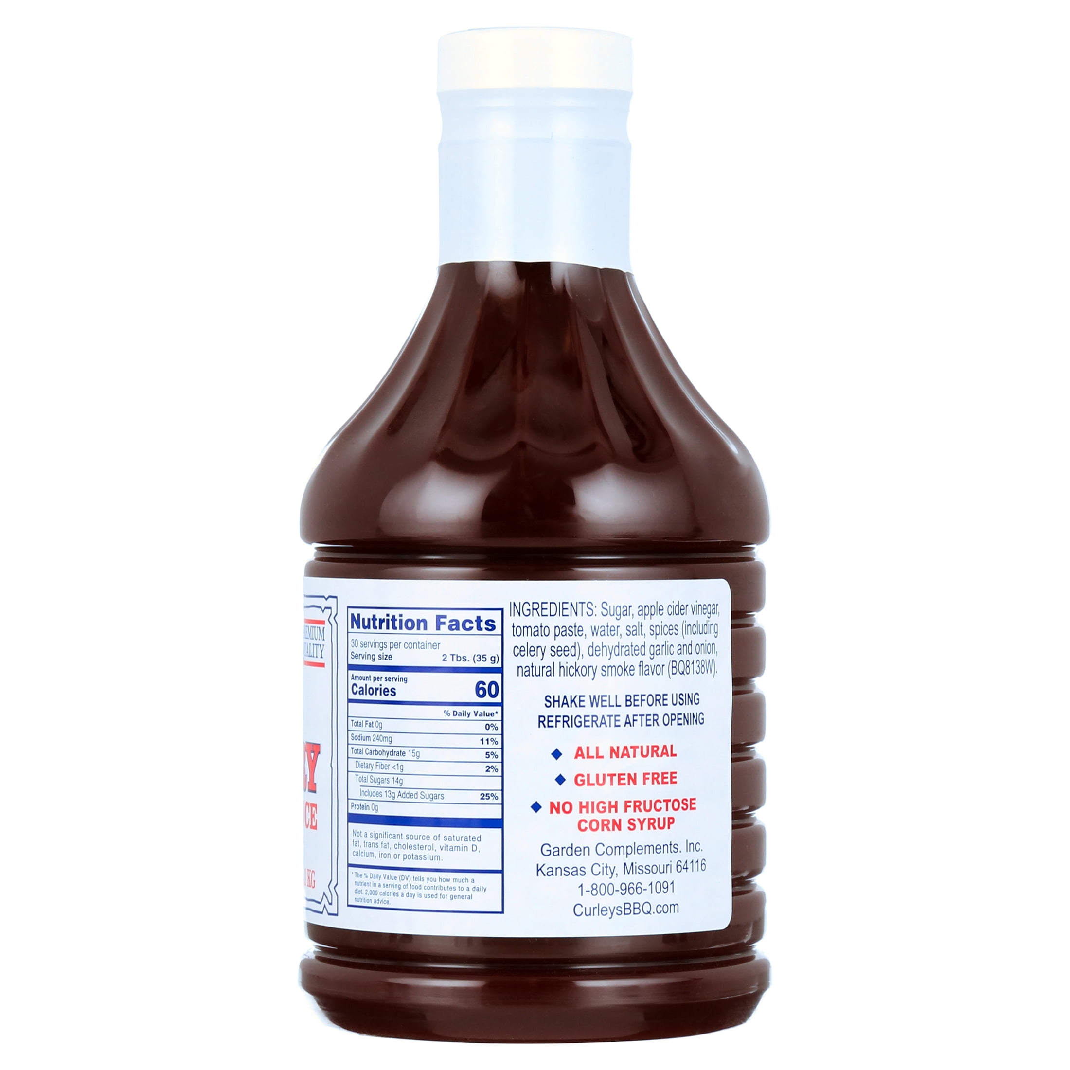 Curley's Famous Original Hickory All Natural Barbecue Sauce 38 oz