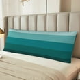 thumbnail image 6 of Body Pillow Cover, Teal Color Body Pillow Cases with Zipper Soft Breathable Smooth Skin Friendly Long Pillow Case 20x60 inches, 1Pcs, 6 of 7