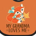 thumbnail image 4 of Inktastic Grandma Loves Me Woodland Fox Boys or Girls Baby Bib, 4 of 4