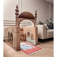thumbnail image 2 of Portable Cardboard Playhouse Masjid for Muslim Kids, Ramadan Gift, Educational Interactive Toy for Learning Praying,Quran Book,Pray and Islam-Teach Salah with Prayer Mat/Rug Islamic Gift for Children, 2 of 9