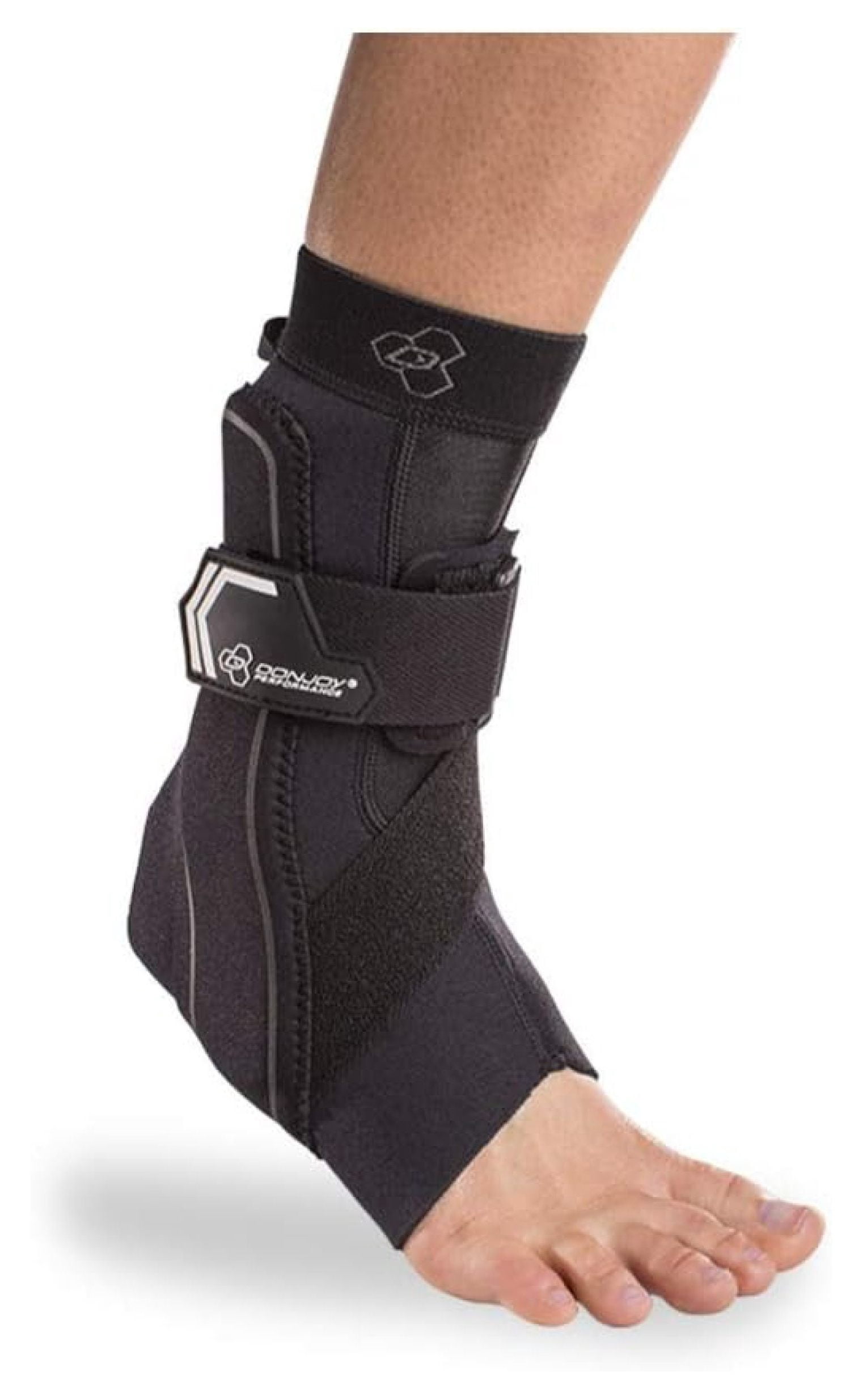 Performance Bionic Ankle Support Brace: Right Foot, Black, Small