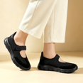 thumbnail image 5 of YOURDIARY Womens Mary Jane Walking Shoes Breathable Mesh Hook and Loop Non-Slip Casual Sneakers, 5 of 7