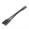 thumbnail image 1 of Exquisitely Designed Durable 2 In1 Usb-c Type C To 3.5mm Jack Aux Audio Cable Charging Cable Headphone Adapter, 1 of 6