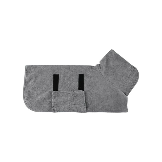 Uklsqma Dog Bath Towel Pet Absorbent Quick Drying Bathrobe | Soft Breathable Polyester Wrap for Whole Body | Adjustable Neck 40Cm | Fast Dry Fur Towel Robe for Bath Shower Rain Warmth