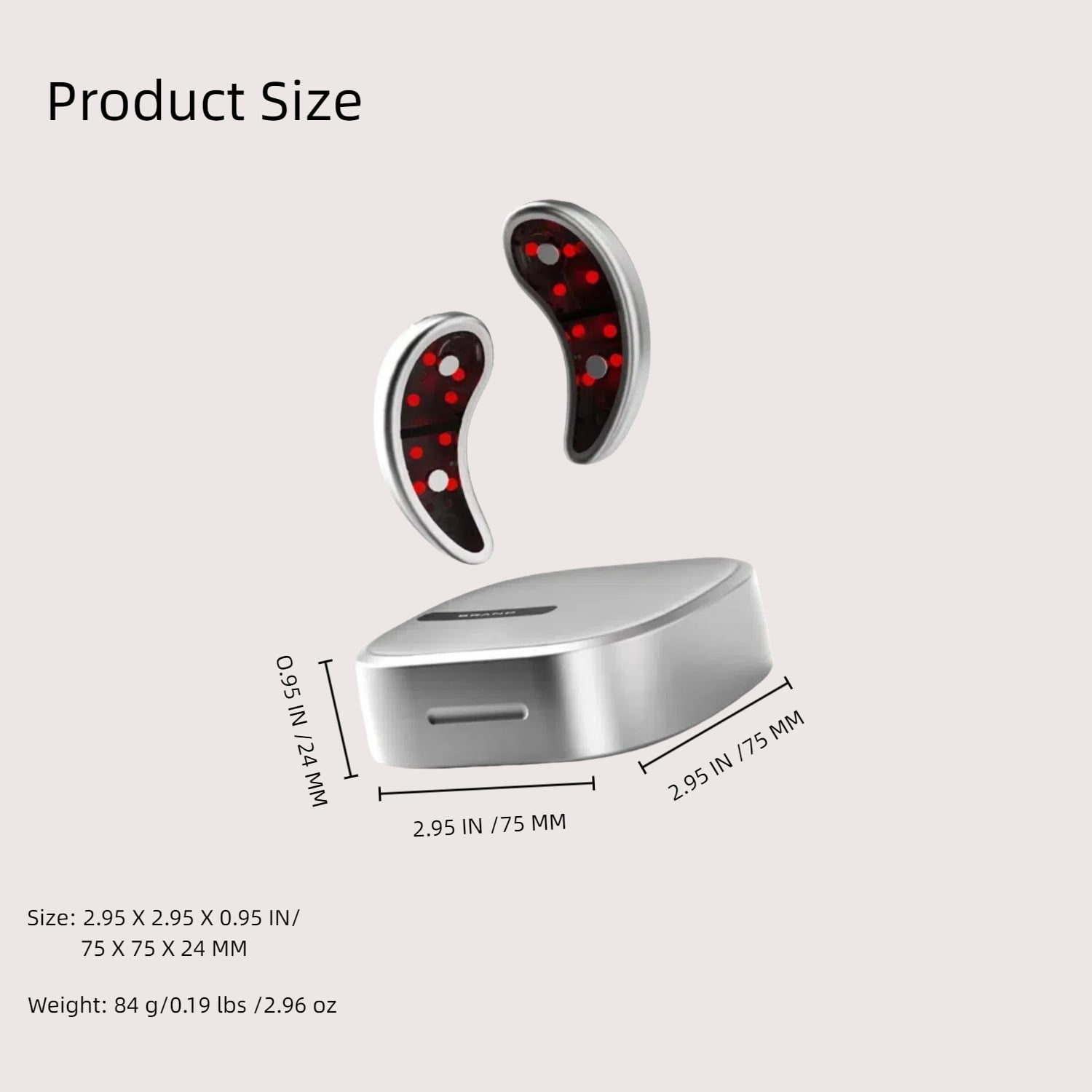 MHR BEAUTY Revita Eyes Red Light Therapy Eye Massager – Dual Modes for Dark Circles, Puffiness & Fine Lines