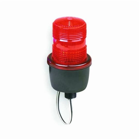 Federal Signal Low Profile Warning Light,Strobe,Red LP3M-012-048R