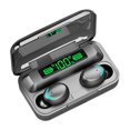 thumbnail image 1 of True Wireless BT Headphone In-ear Sports Earbuds with LED Battery Display Screen Smart Touch Control Power Bank Function Black, 1 of 5