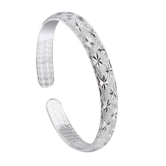 Women Jewelry 925 Silver Sterling Silver Bracelet Fashion Cuff Bangle Chain Bracelets Practical Processed Personalized Ideas Bracelet