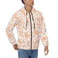 thumbnail image 4 of Zip Up Hoodies for Men - orange fruit Long Sleeve Comfrt Men'S Fashion Hoodies & Sweatshirts, Jackets for Men Hoodies Pullover Clothing Clothes with Pouch, 4 of 5