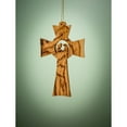 thumbnail image 3 of Earthwood 143288 3.5 in. Olive Wood-Holy Family in Flared Cross Ornament, 3 of 3