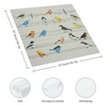 thumbnail image 3 of Qinduosi Cloth Napkins Printed Dinner Napkins Perfect for Parties Dinners Weddings Cocktail Christmas Napkins Cloth Small Birds On The Rope 6 PCS, 3 of 7