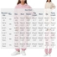 thumbnail image 2 of Girls Outfit Set Baggy Long Sleeves Hooded Sweatshirt Side Stripe Flare Pants 2 Piece Casual Lightweight Fashion Outfits White 13-14 Years, 2 of 5