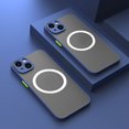 thumbnail image 1 of Luxury Matte Armor Case with Magnetic Wireless Charging Compatibility for iPhone 11/12/13/14/15 Pro Max Mini Plus XS Max XR X, Shockproof Protective Phone Cover, 1 of 5